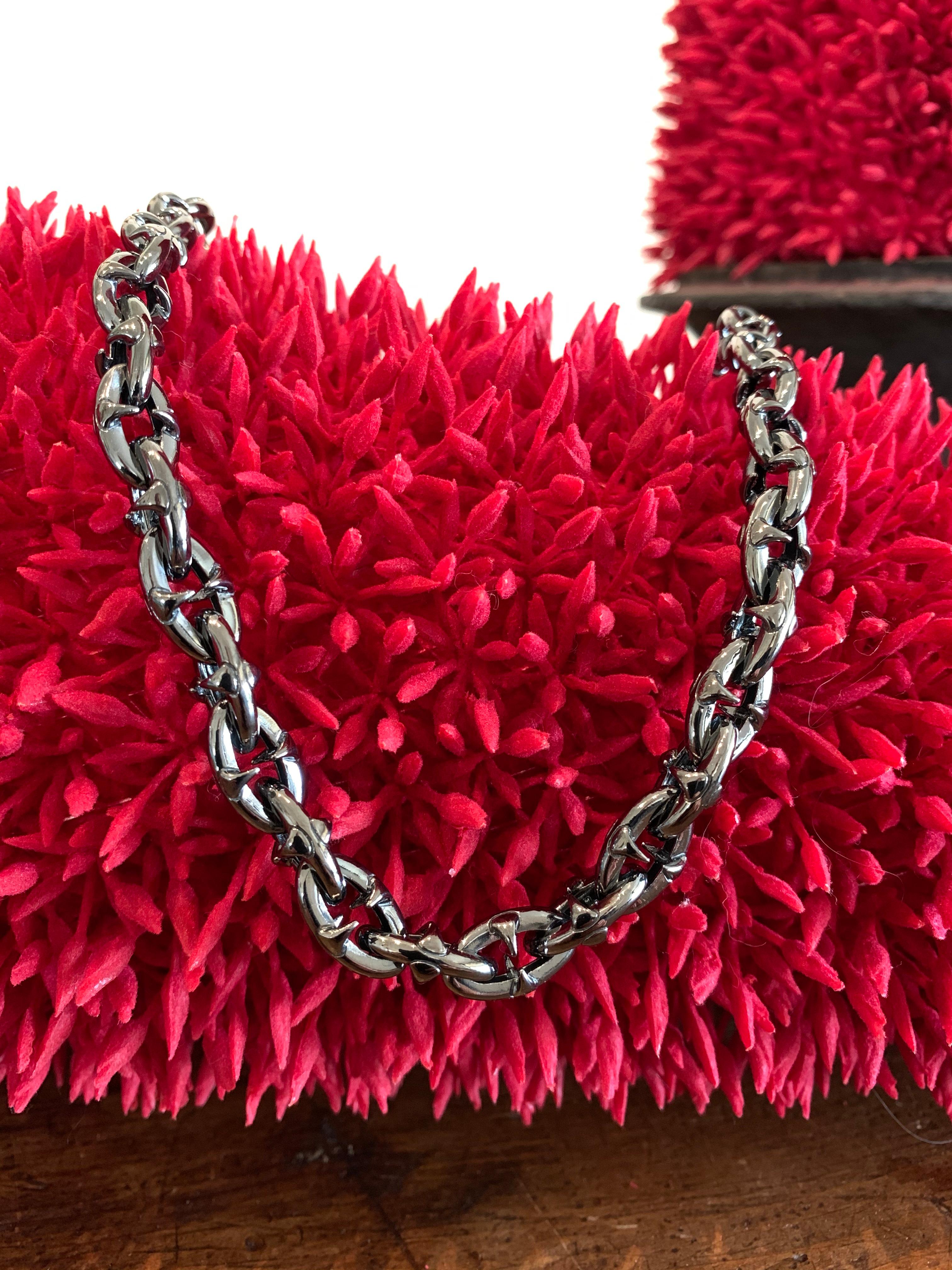 Collana con borchie A. Silver in vendita 4