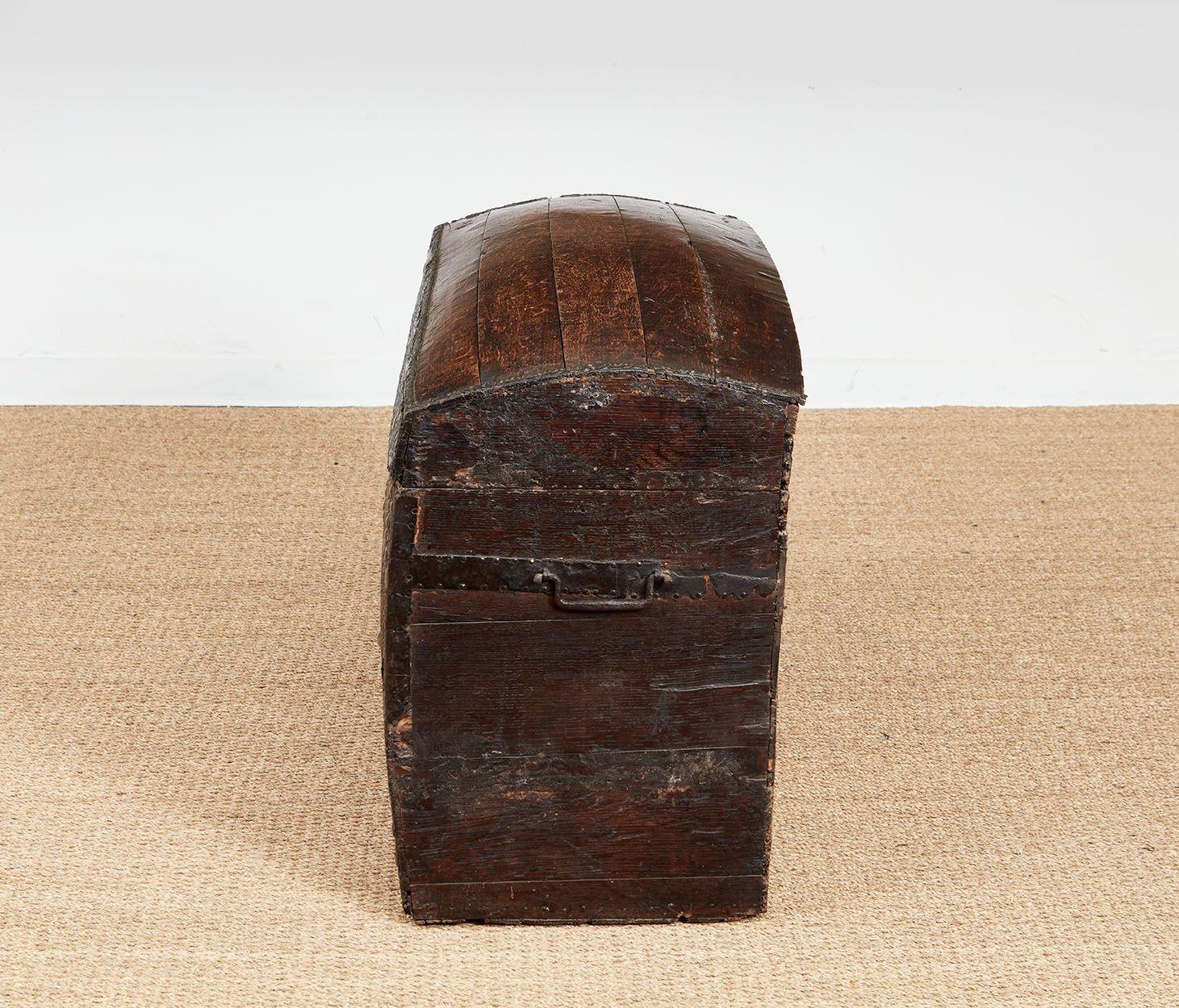 Studwork Leather Chest For Sale 4
