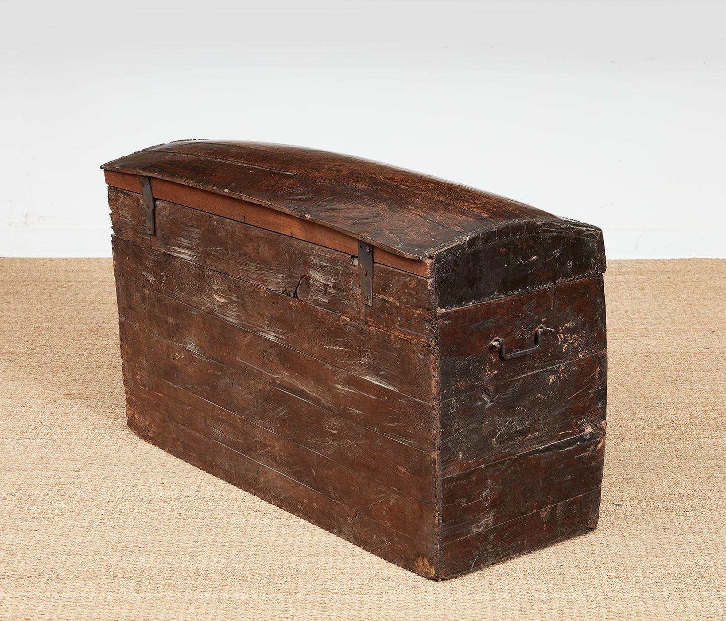 Studwork Leather Chest For Sale 7