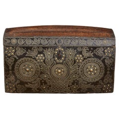 Antique Studwork Leather Chest