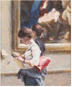 "Estudio en el Louvre", Shang Ding (1954 - )