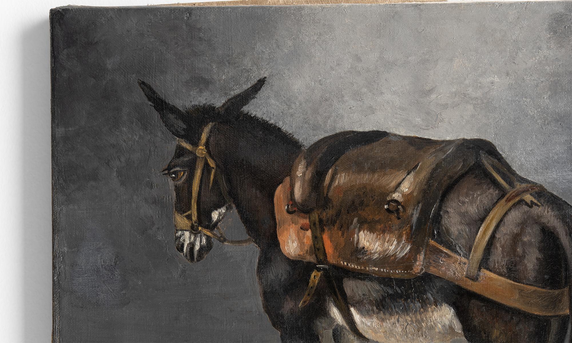 Study of a donkey

England Circa 1910

Oil on canvas.

Measures: 16”W x .75”D x 12.25”H.
