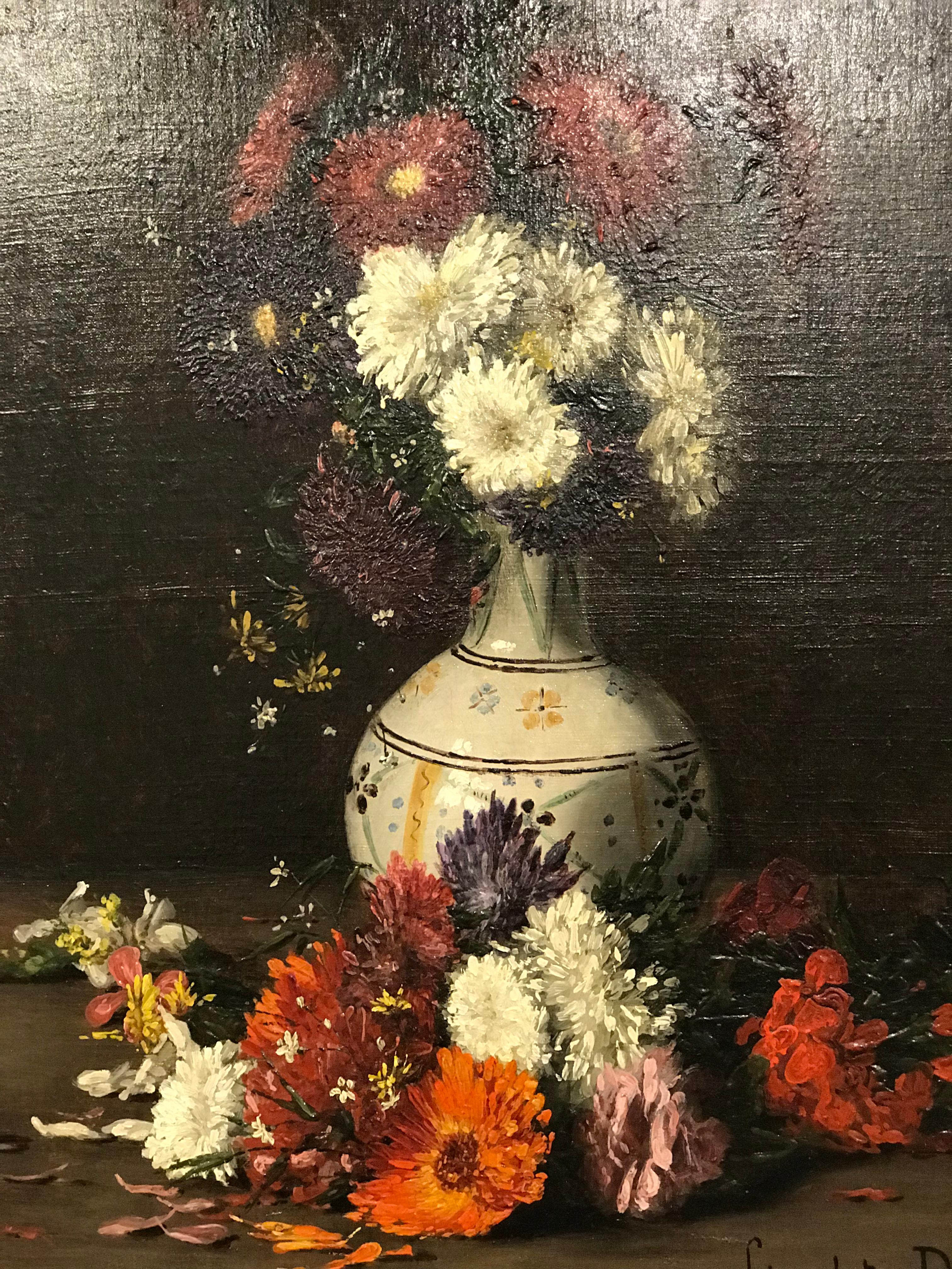 Study of Flowers by Hippolyte Pierre Delanoy In Good Condition In Lincoln, GB