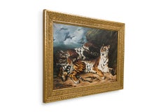 Study of Tigers Wildlife Painting