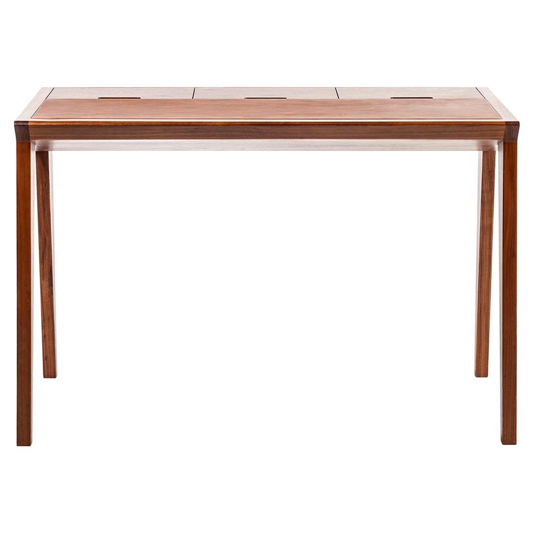 Table d'étude, bureau en bois du milieu du siècle dernier, bureau à écrire
