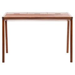 Table d'étude, bureau en bois du milieu du siècle dernier, bureau à écrire