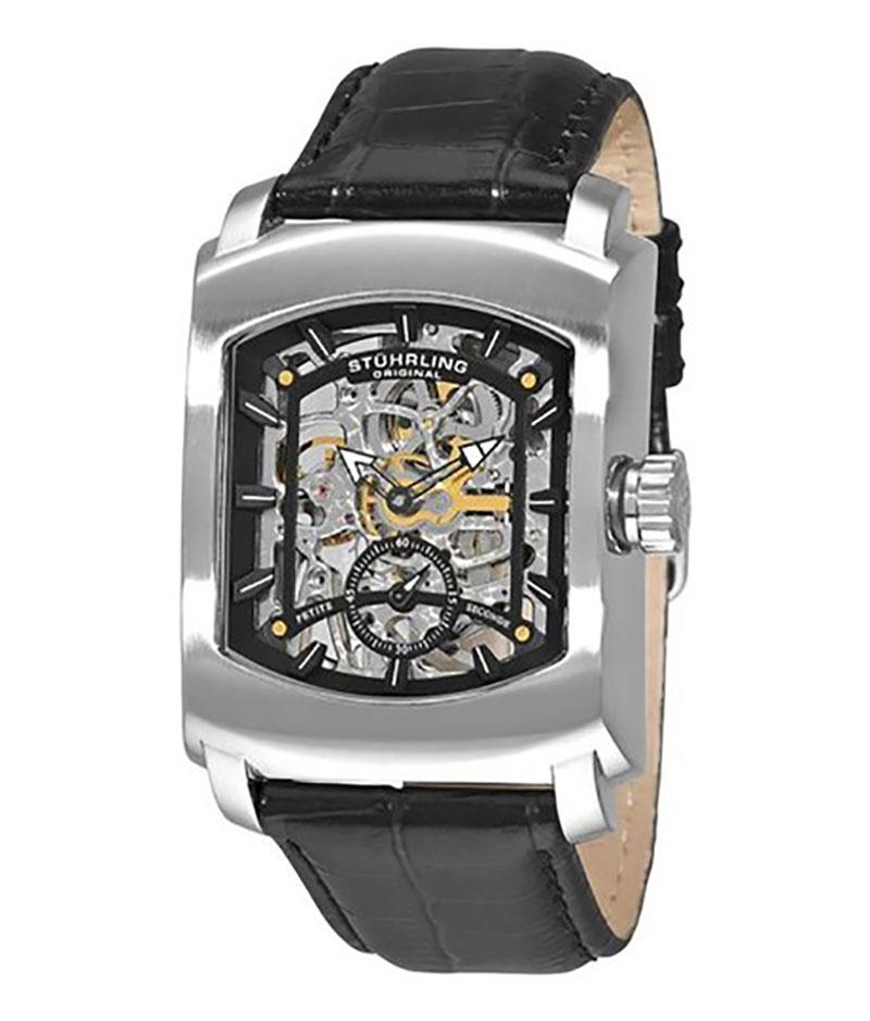 Women's or Men's Stührling Black Midtown Banker 317.33151 Watch For Sale