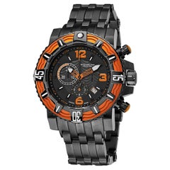 Stührling Black Orange Prestige Marine Pro 319127-106 Watch