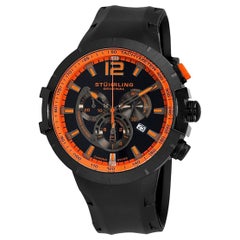 Stührling Black Orange Prestige Phoenix Grand 224a.335684 Watch