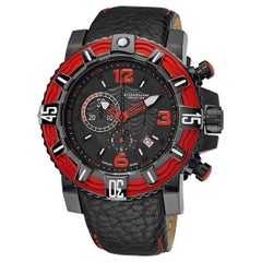 Stührling Black Red Prestige Marine Pro 319127-131 Watch
