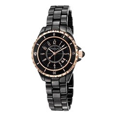 Stührling Black Rose Gold Ceramic Quartz 530.114ob1 Watch