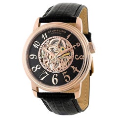 Stührling Black Rose Gold Delphi Apollo 107a.334541 Watch