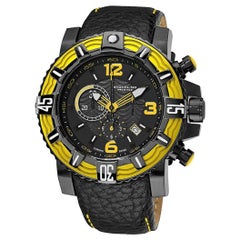 Stührling Black Yellow Prestige Marine Pro 319127-130 Watch