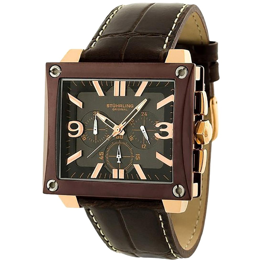 Stührling Brown Ensign 827.332k5k1 Watch For Sale