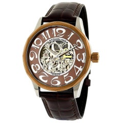 Stührling Brown Silver Cesario 227.3365u59 Watch