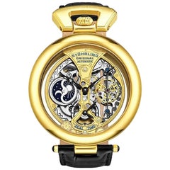 Stührling Emperor's Grandeur 127a Skeleton Watch