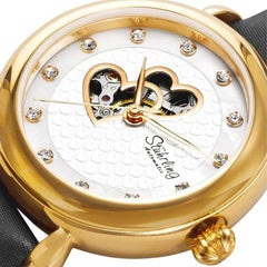Stührling Gold Black, 108eh.12352 Cupid Valentine Watch