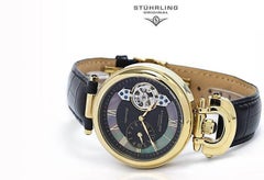 Stührling Men's 127.33351 Boardroom 'Emperor' Dual-Time Zone Watch