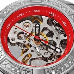 Stührling Red Sliver Women's 331.121156 Diamond Dial Watch