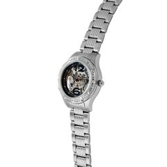 Stührling Silver Lady Executive Women's Skeleton Wit Watch