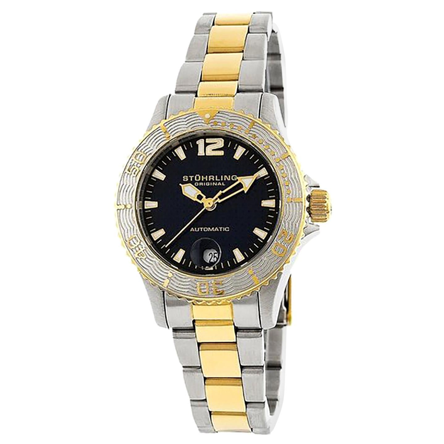 Stührling Silver Yellow Gold Lady Regatta 162.112231 Watch For Sale