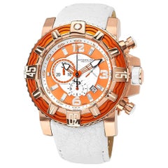 Stührling White Orange Prestige Marine Pro 319127-137 Watch