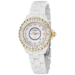 Stührling White Yellow Gold Ceramic Quartz 530s2.1113ep3 Watch