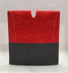 Stupefacente scultura in ceramica di un kimono, firmata