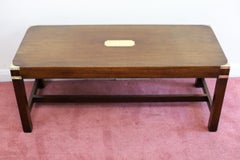 Stuning Harrods Military Campaign Oak&Brass Coffee Table