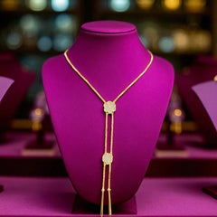 Stunning 0.55 Carats F/VS1 Round Brilliant Diamonds Necklace in 14K Yellow Gold