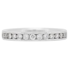 Stunning 0.55ct Diamonds Band Ring in 18K White Gold