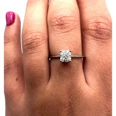 Stunning 0.7 Carat Cushion Modified Brilliant Diamond Ring