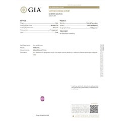 Stunning 0.88ct Sapphire Gemstone - GIA Certified