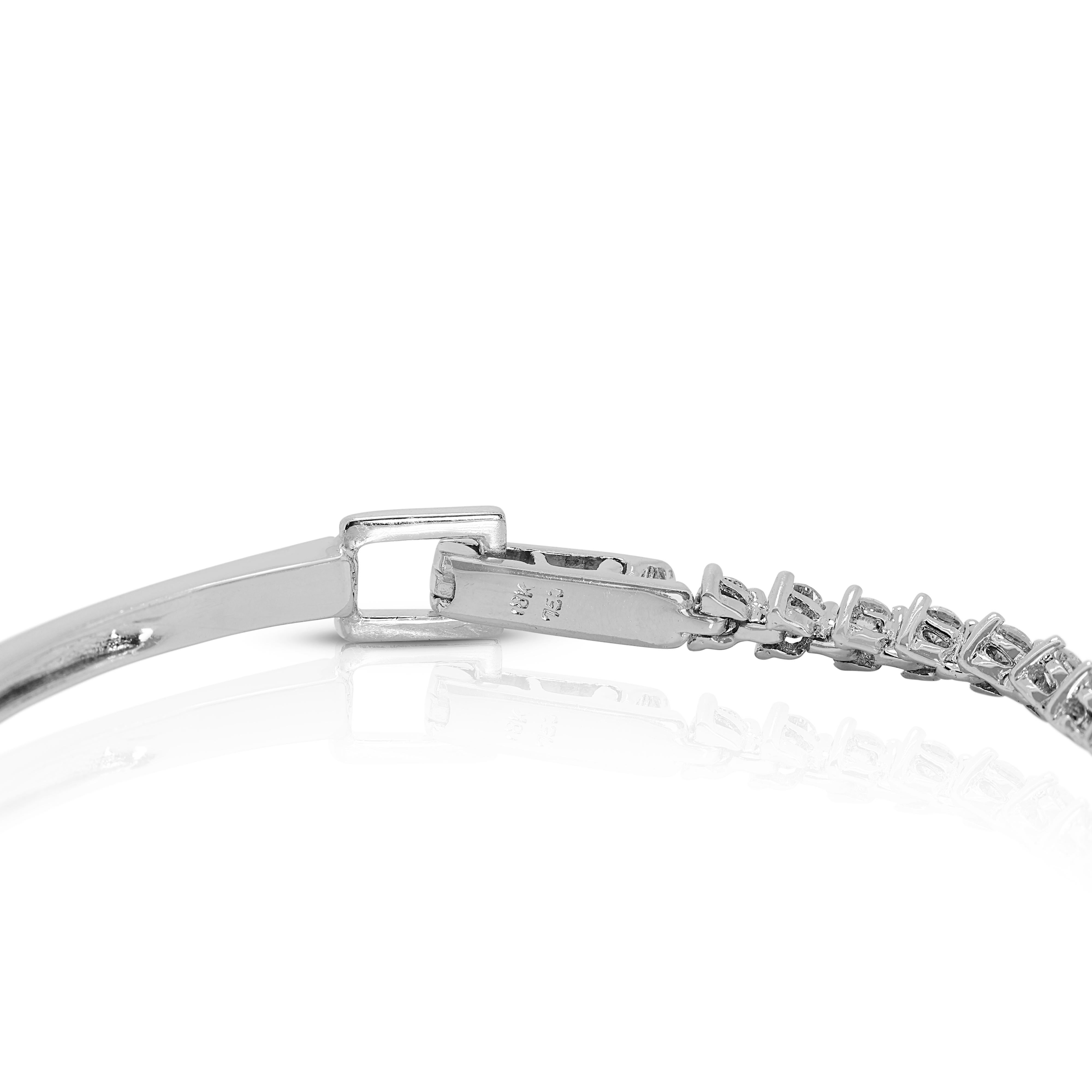 Atemberaubendes Armband mit 0,89 Karat Naturdiamanten aus 18 Karat Weißgold 2