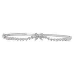 Atemberaubendes Armband mit 0,89 Karat Naturdiamanten aus 18 Karat Weißgold