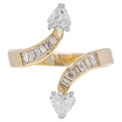 Atemberaubender Wickelring mit 0,9 Karat Naturdiamanten aus 18K Gelbgold