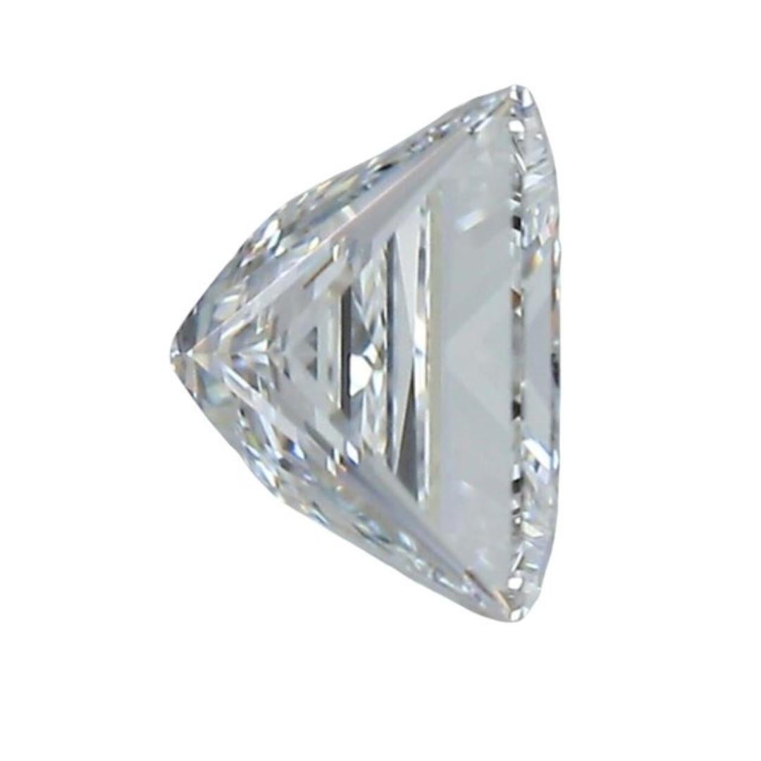 Superbe diamant de taille princesse naturelle Ideal Cut de 1,02 carat - certifié IGI Pour femmes en vente