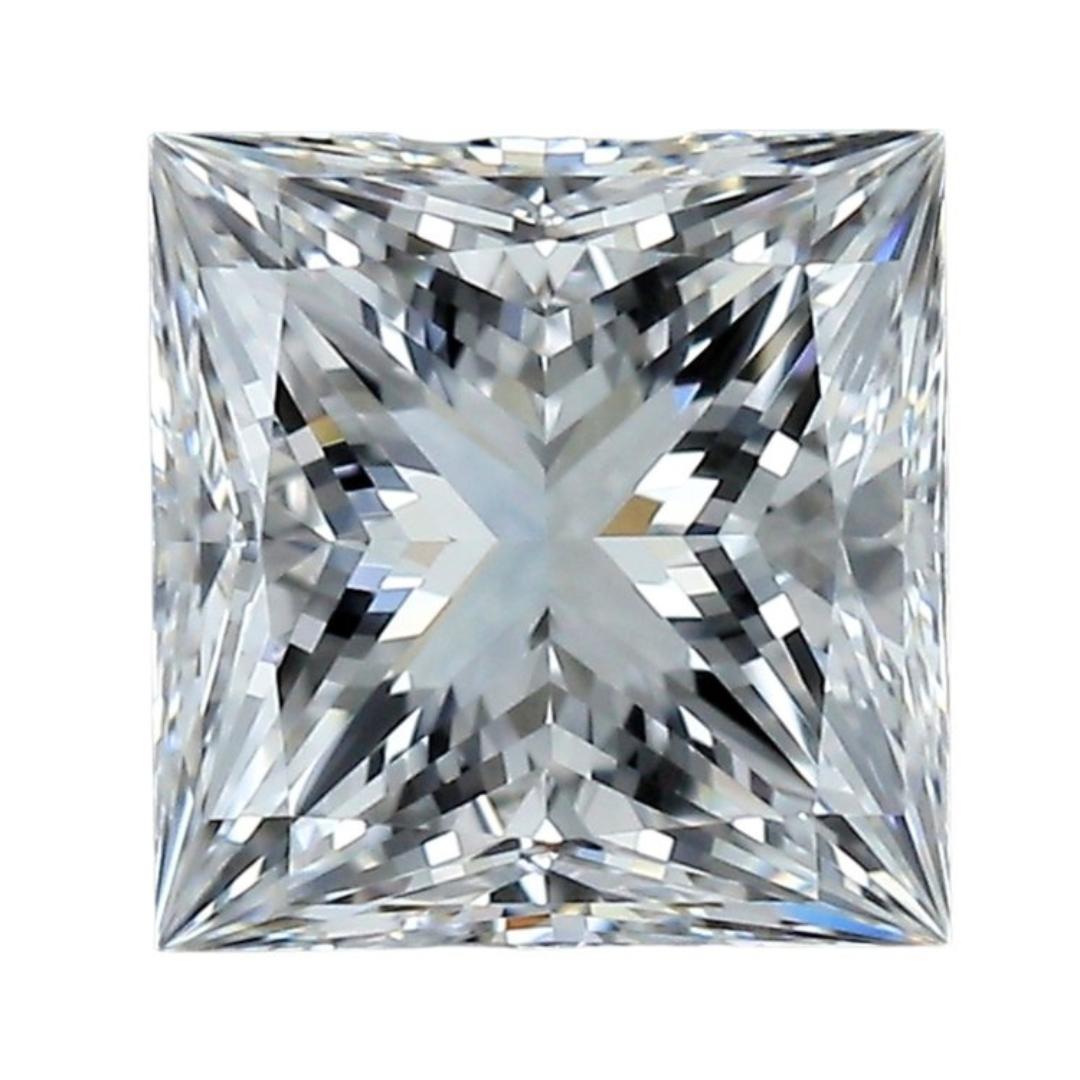 Superbe diamant de taille princesse naturelle Ideal Cut de 1,02 carat - certifié IGI en vente 4