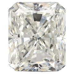 Magnifique diamant naturel de 1 pce avec 0,70 ct de diamant radiant H VS1 Certificat GIA