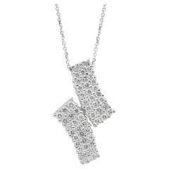 Collier de diamants de 1,03ct en or blanc 18k - certifié IGI