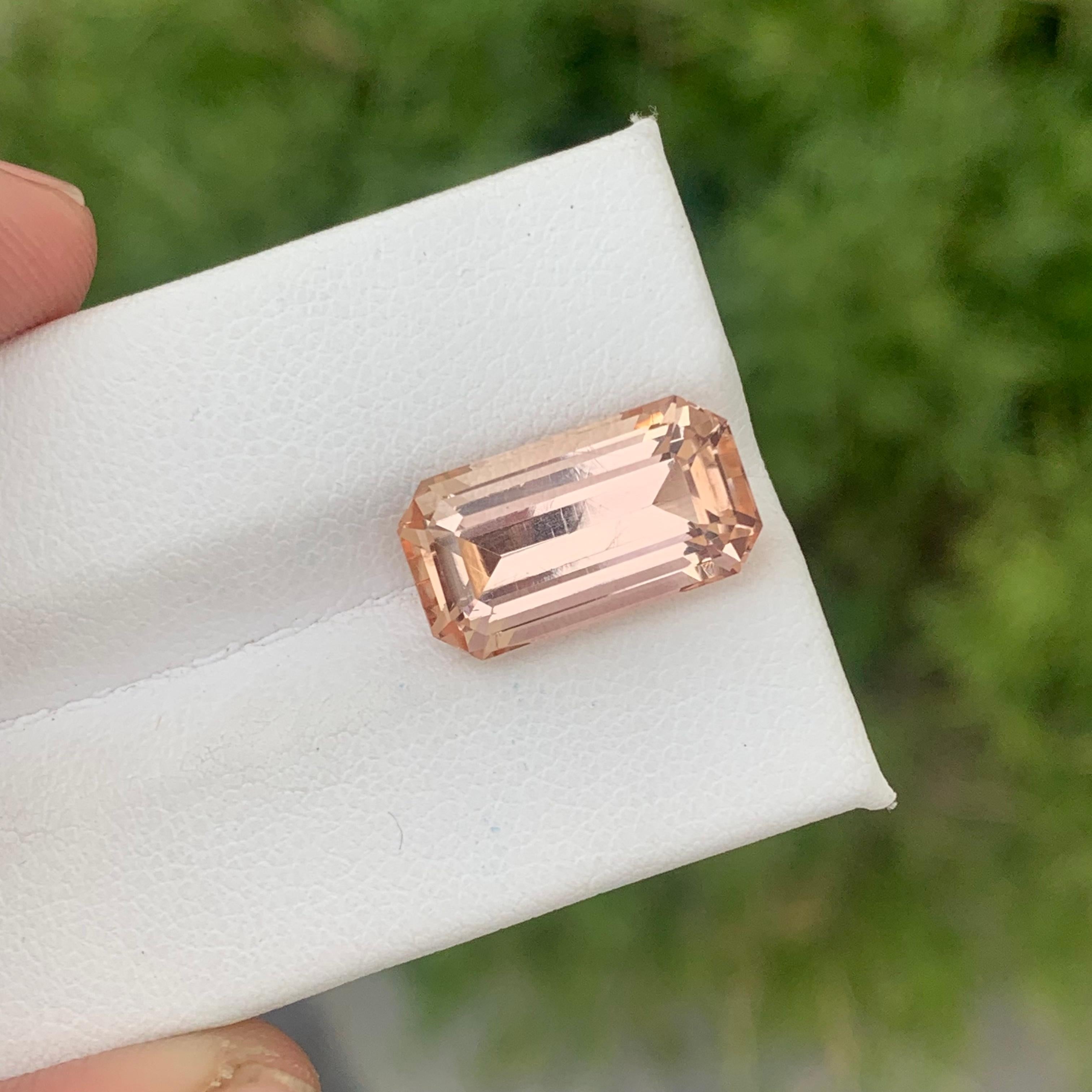 Stunning 10.40 Carat Natural Loose Rare Imperial Topaz From Katlang Pakistan For Sale 2