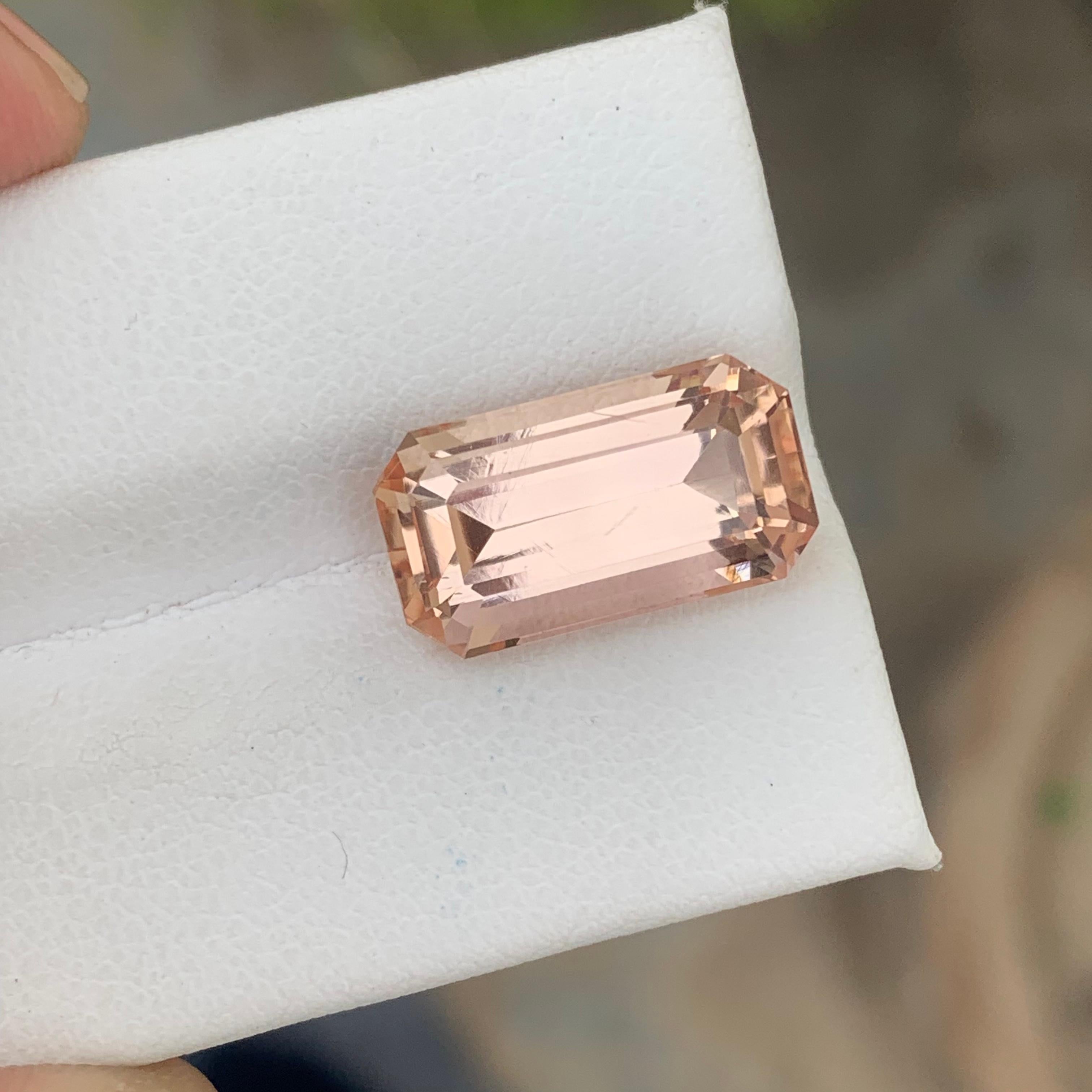 Stunning 10.40 Carat Natural Loose Rare Imperial Topaz From Katlang Pakistan For Sale 3