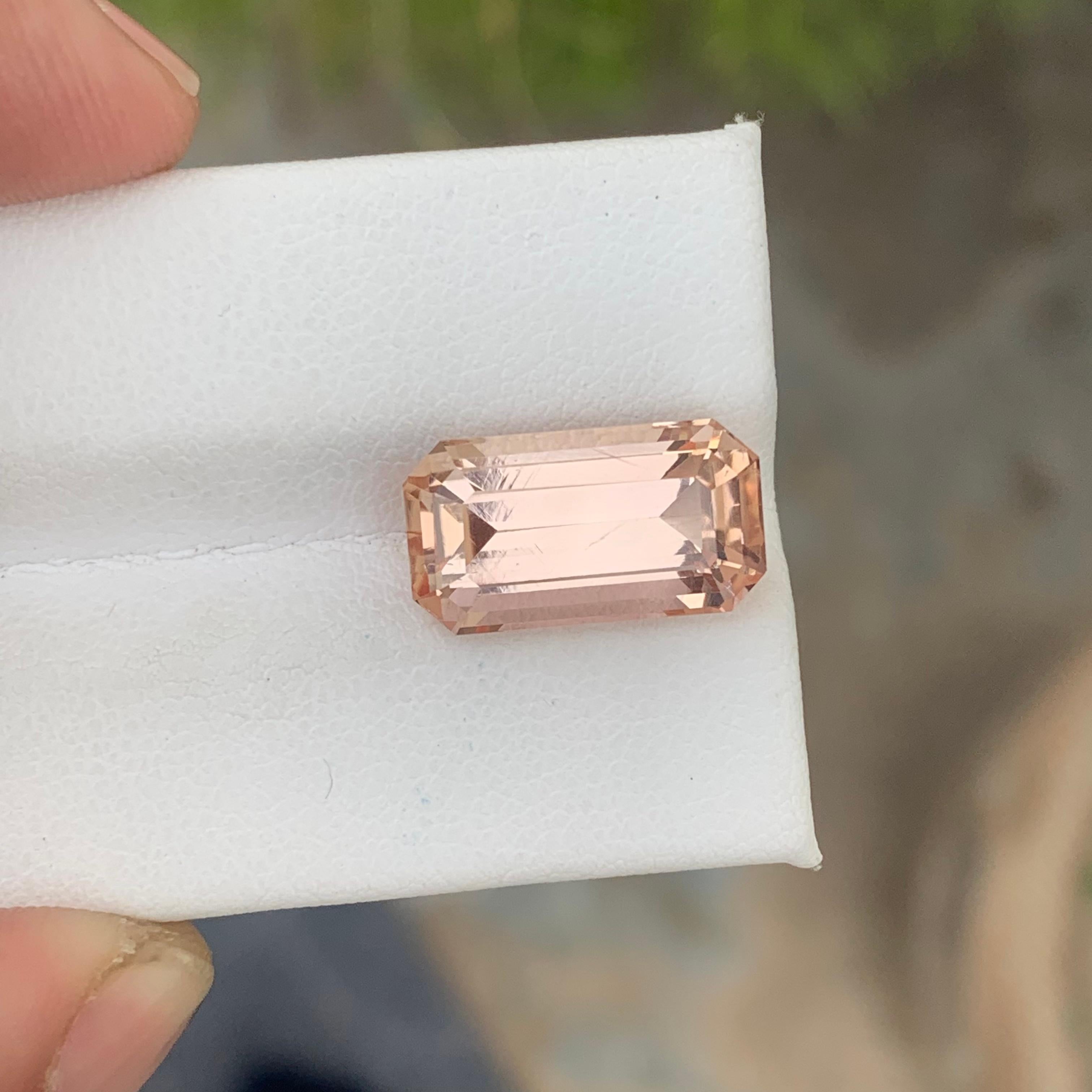 Stunning 10.40 Carat Natural Loose Rare Imperial Topaz From Katlang Pakistan For Sale 4