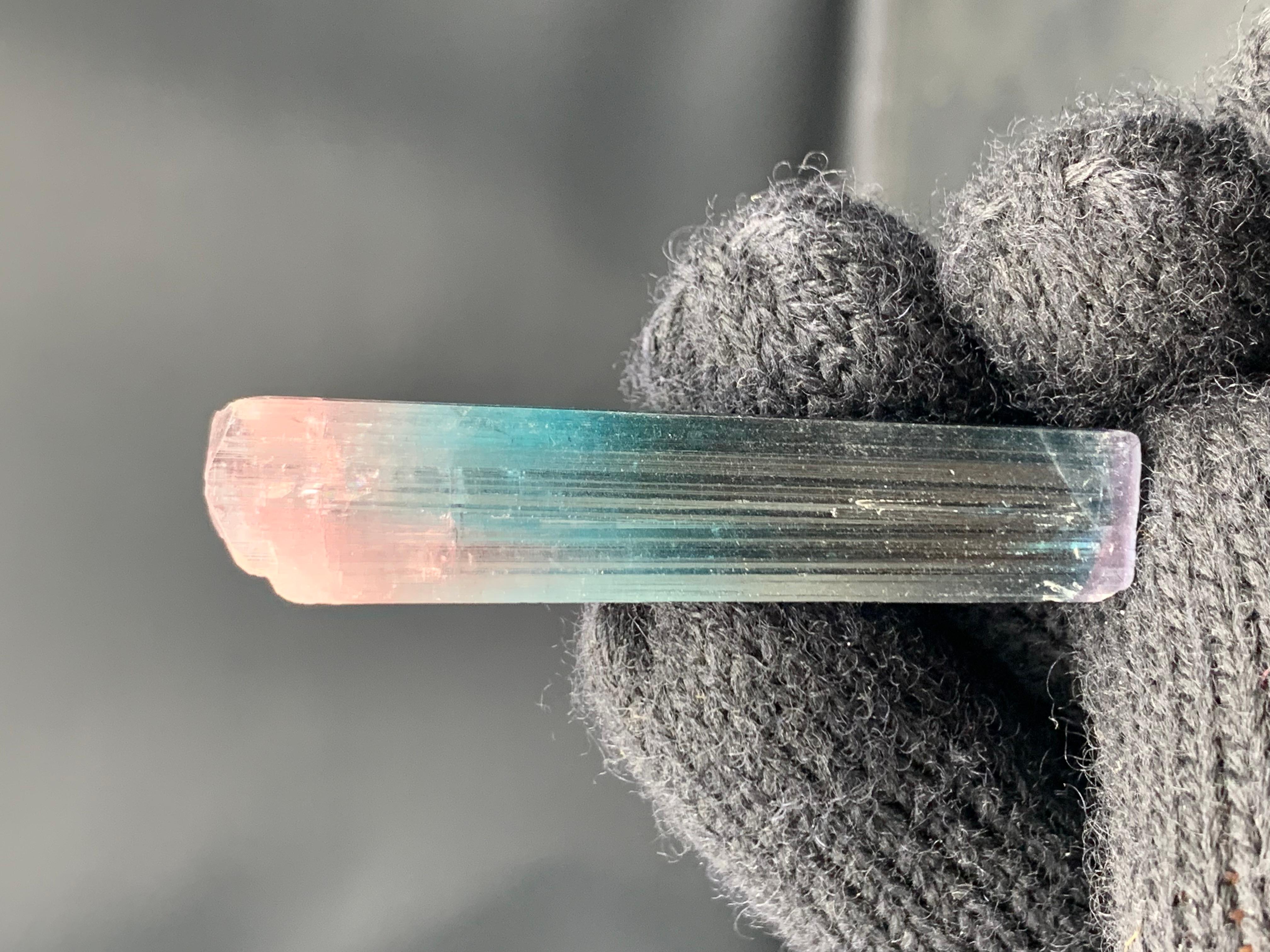 Atemberaubender 10,47 Gramm Bi Farbe Turmalin Kristall aus Afghanistan-Mine im Angebot 11