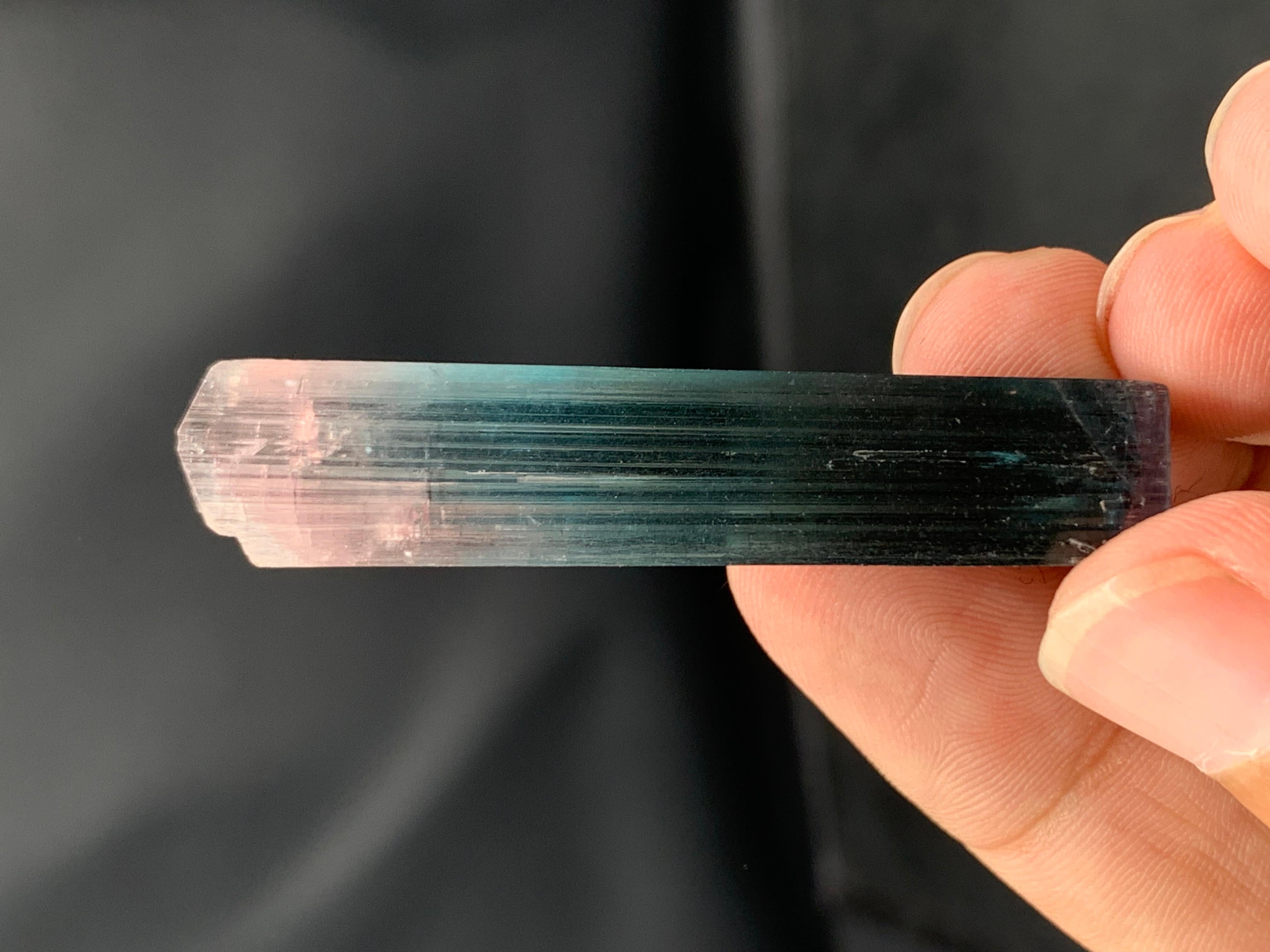 Atemberaubender 10,47 Gramm Bi Farbe Turmalin Kristall aus Afghanistan-Mine (21. Jahrhundert und zeitgenössisch) im Angebot