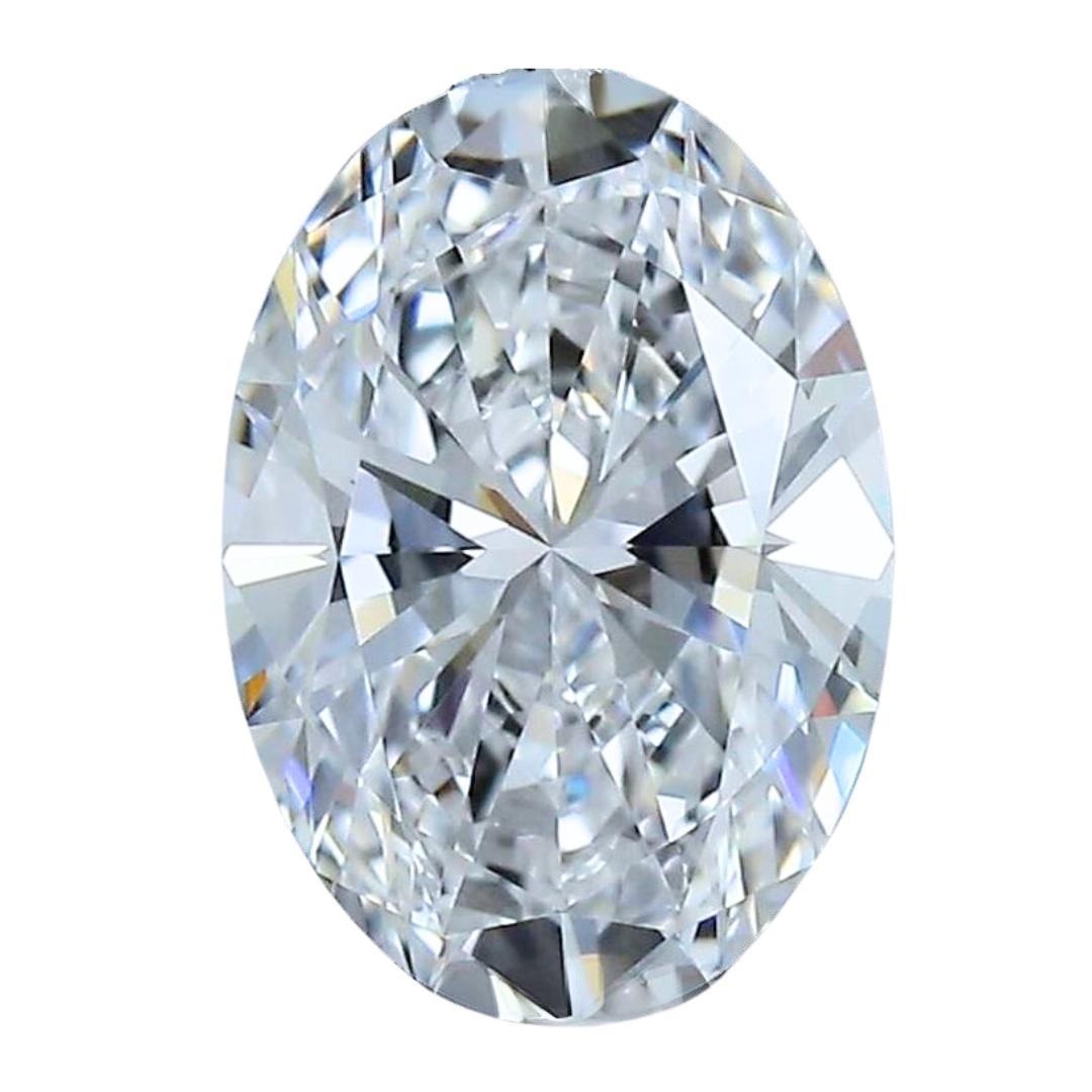 Impresionante diamante ovalado de talla ideal de 1.15 ct - Certificado GIA en venta 2