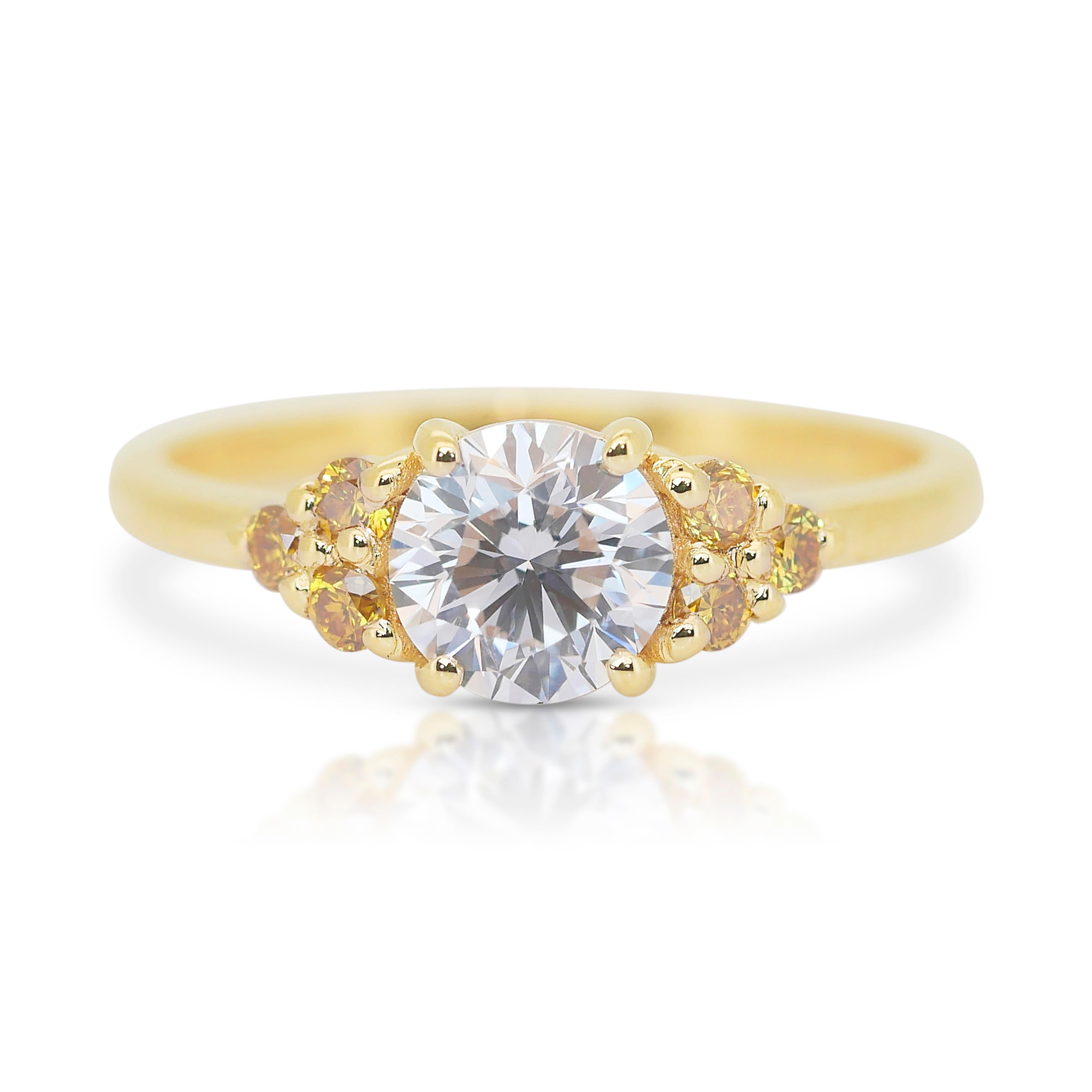 Stunning 1.15ct Triple Excellent Ideal Cut Diamonds 7-Stones Ring 3