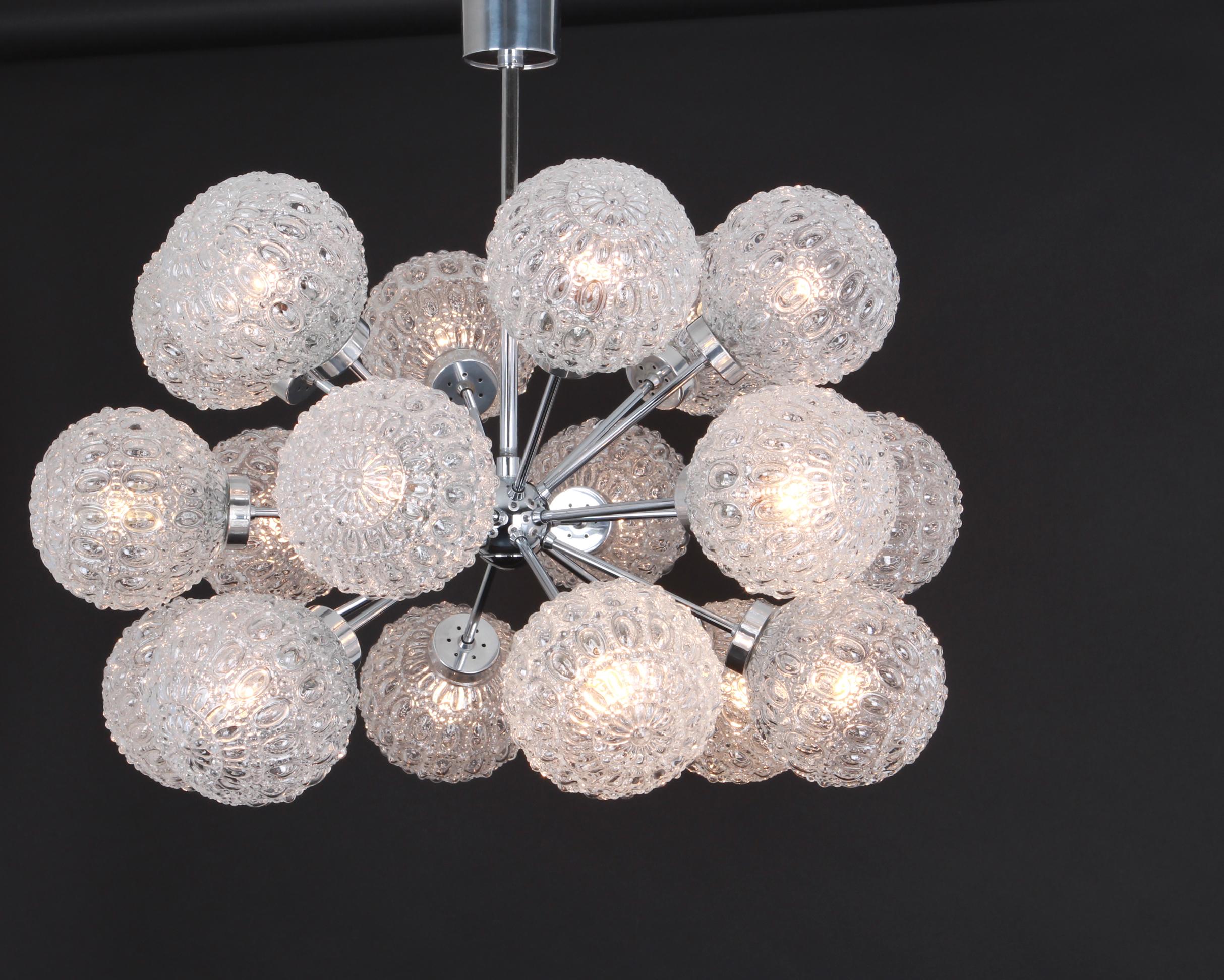 Stunning 12-Arm Sputnik Chandelier by Richard Essig, Germany, 1960s 1