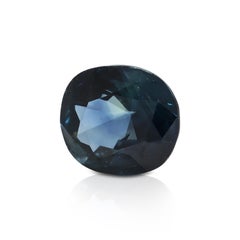Impresionante Zafiro Ovalado Azul Oscuro Natural de 1,20ct Gema Suelta