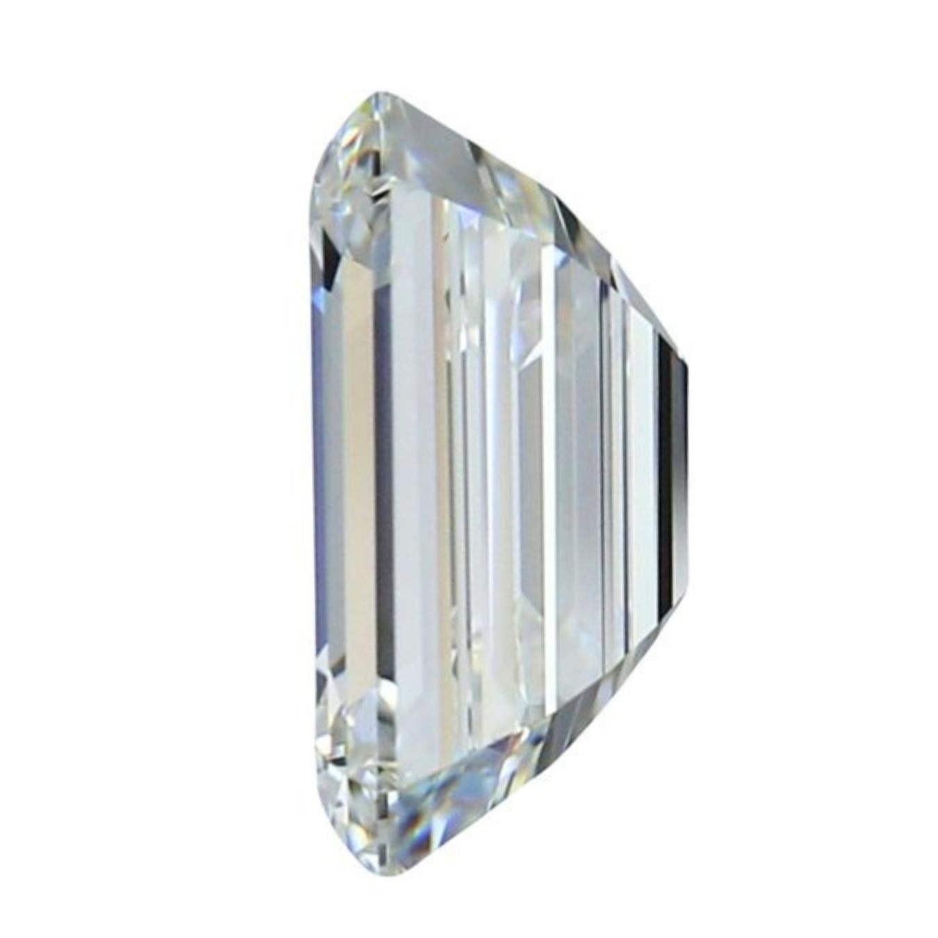 Women's Stunning 1.21ct Double Excellent Ideal Cut Emerald Cut Diamond - IGI Certified
